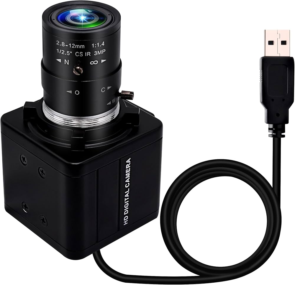 Amazon.co.jp: USB カメラ ELP 1080P 低照度 2.8-12mm 4X 光学ズーム