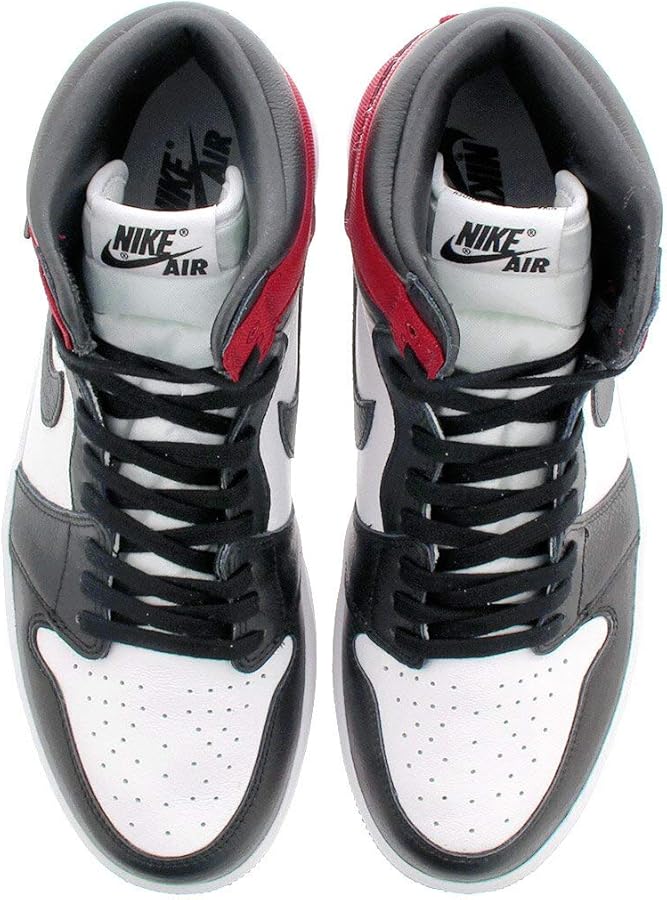 Amazon | [ナイキ] WMNS AIR JORDAN 1 RETRO HIGH SATIN BLACK/WHITE