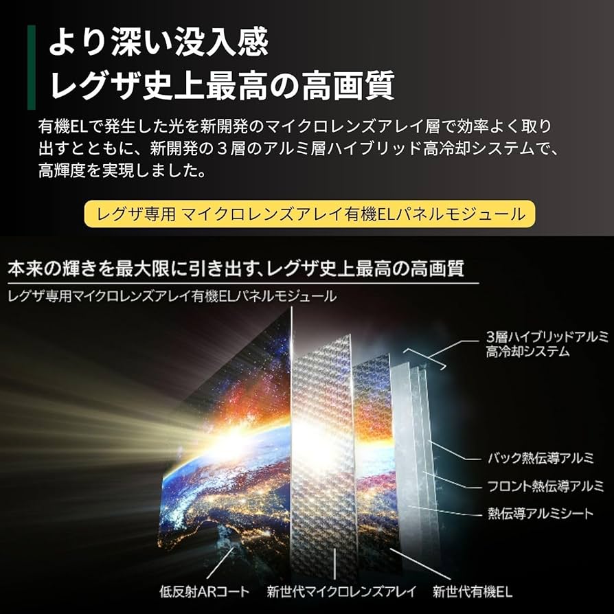 Amazon.co.jp: REGZA 55インチ 有機EL 55X9900N スマートテレビ Dolby