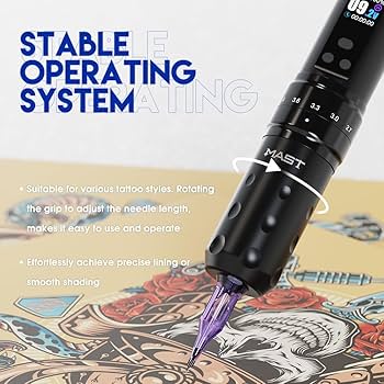 Amazon | Mast Fold2 Pro ワイヤレス ロータリータトゥーマシンキット