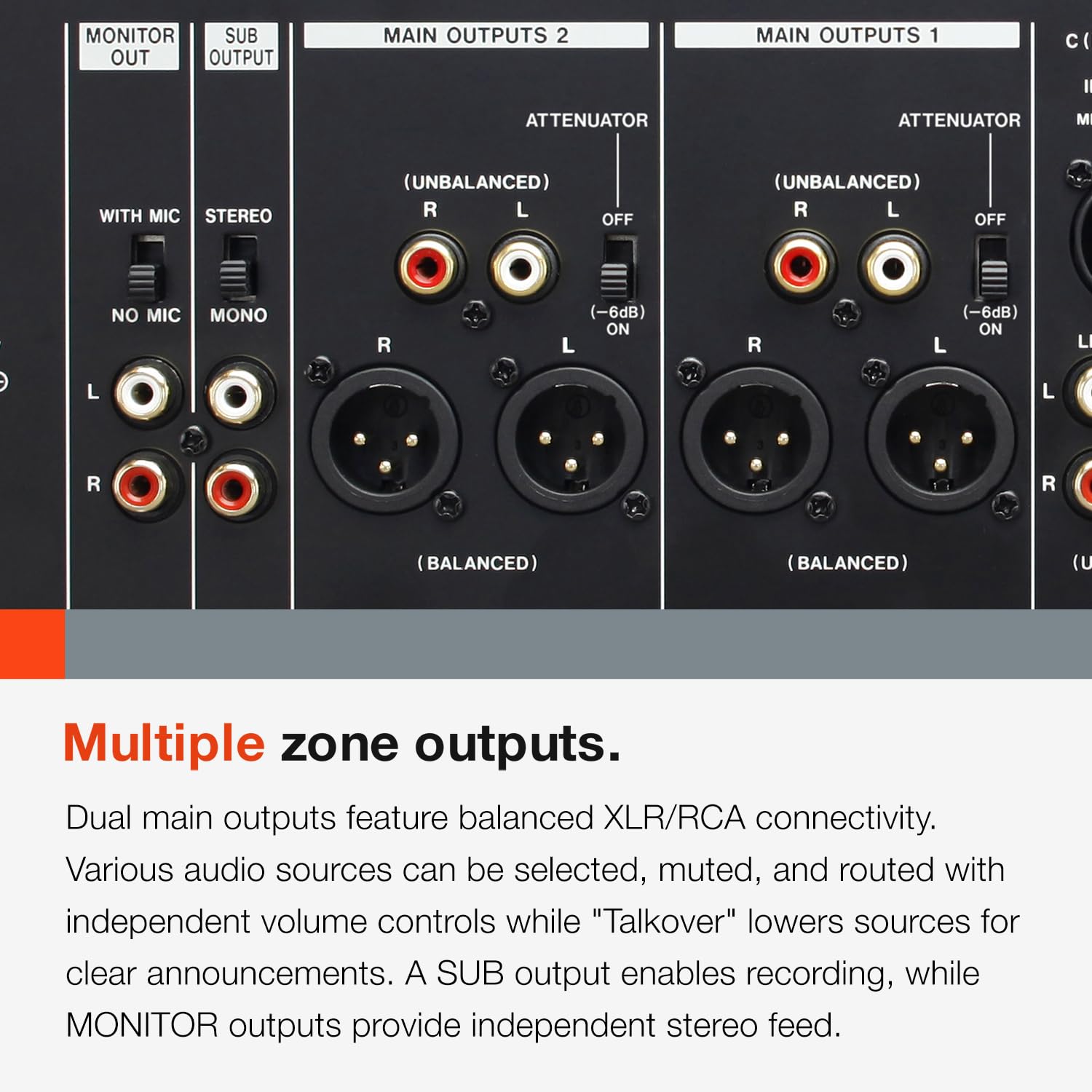 Amazon.com: Tascam 7-Channel Rackmount Zone Audio Mixer With Voice