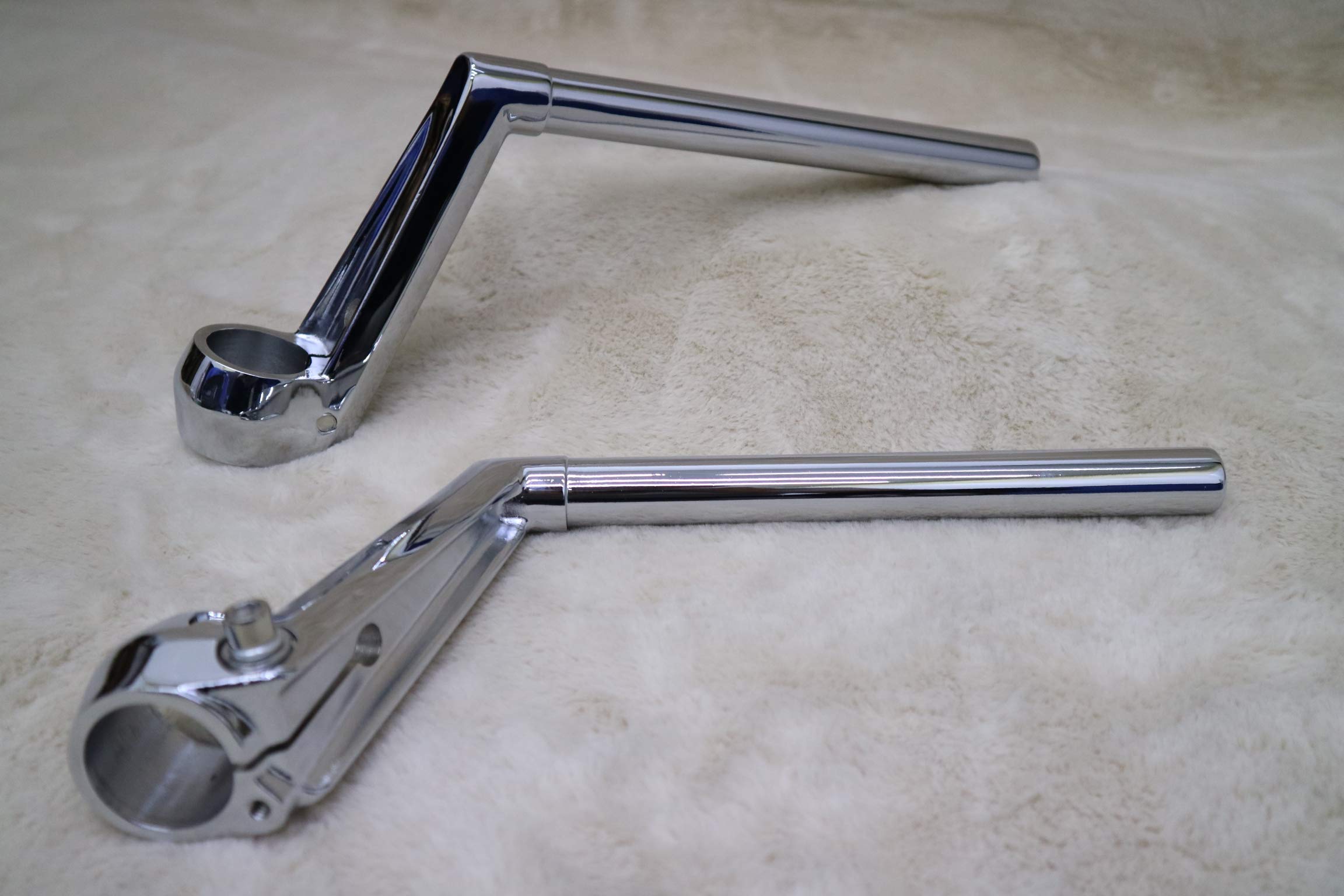 Amazon | 【旧車ハン】 ロボハン タイプ ハンドル メッキ / 35π 高さ