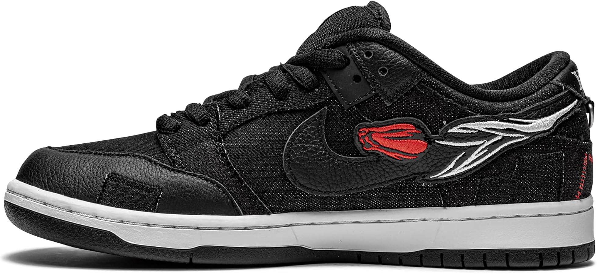 Men's) Nike SB Dunk Low Pro QS x Wasted Youth 'Black Denim