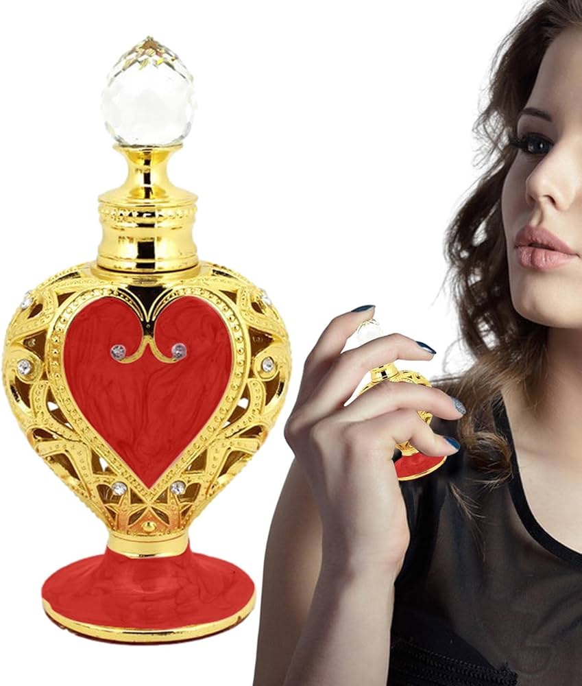 Amazon.co.jp: FIDEMM ハート形の香水瓶,写真12ml 空の香りボトル