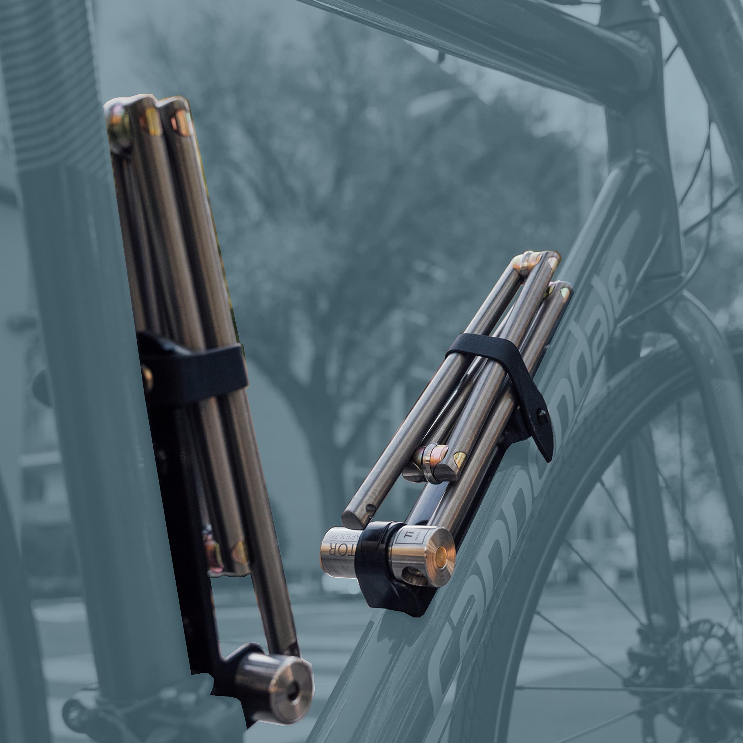 Amazon.co.jp: APEX TI - 軽量チタン折りたたみ自転車ロック