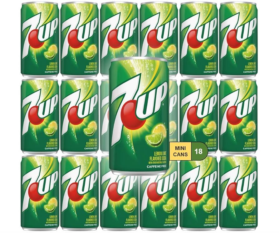 Amazon.com : 7Up Lemon Lime Mini Soda Cans, 7.5 oz Soft Drinks