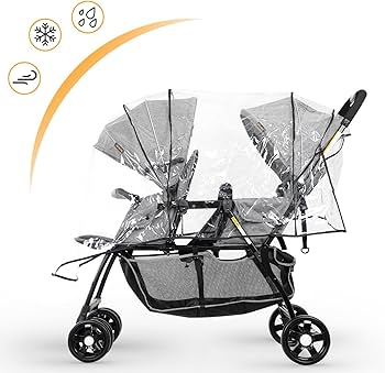 Amazon | besrey ベビーカー 2人乗りベビーカー 双子用 背面タイプ