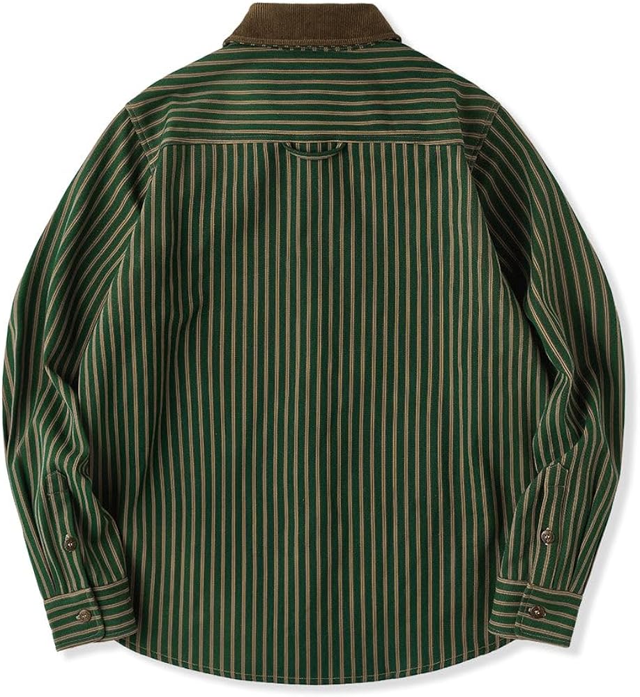 Amazon.co.jp: [karaku] シャツ 長袖 メンズ 「STAY TRUE」刺繍