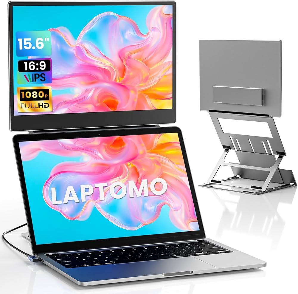 Amazon.co.jp: Laptomo デュアルモニター 15.6インチ モバイル