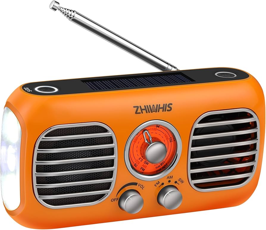 Amazon.co.jp: ZHIWHIS 防災ラジオ ファン付き AM/FM/短波/ワイドFM