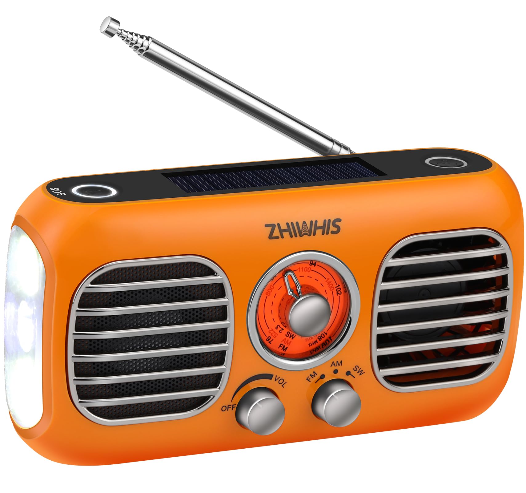 Amazon.co.jp: ZHIWHIS 防災ラジオ ファン付き AM/FM/短波/ワイドFM