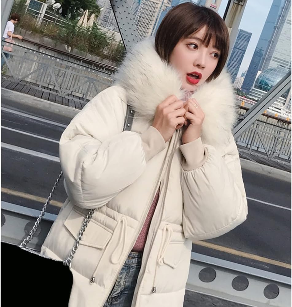 Amazon | ダウンジャケット レディース ホワイト 防寒コート アウター