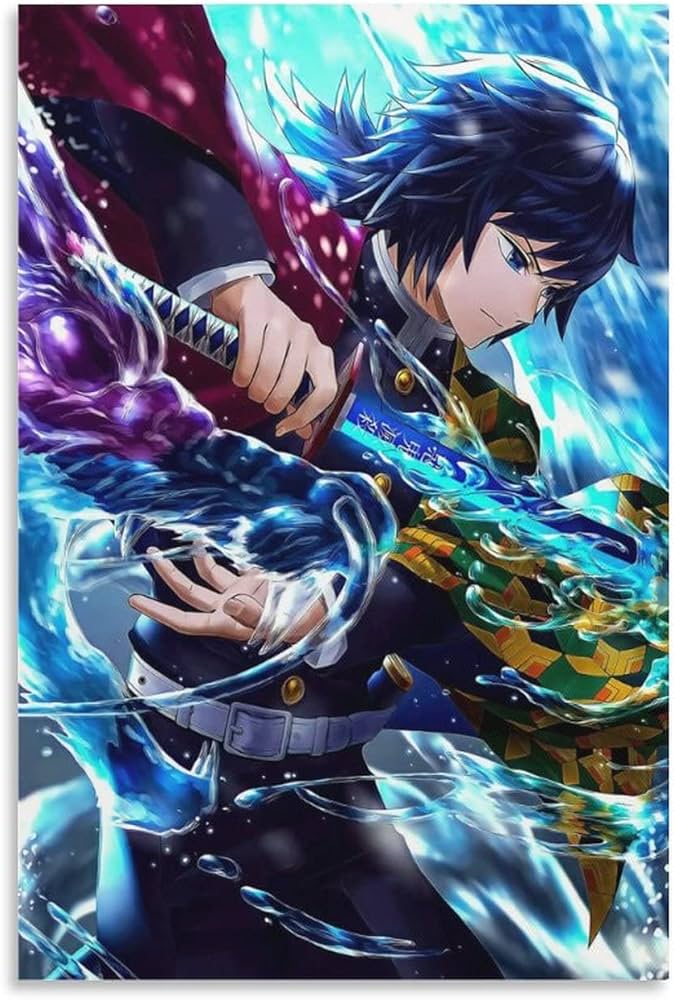 Amazon.co.jp: 鬼滅の刃 冨岡義勇 ポスター 1 ホームデコレーション