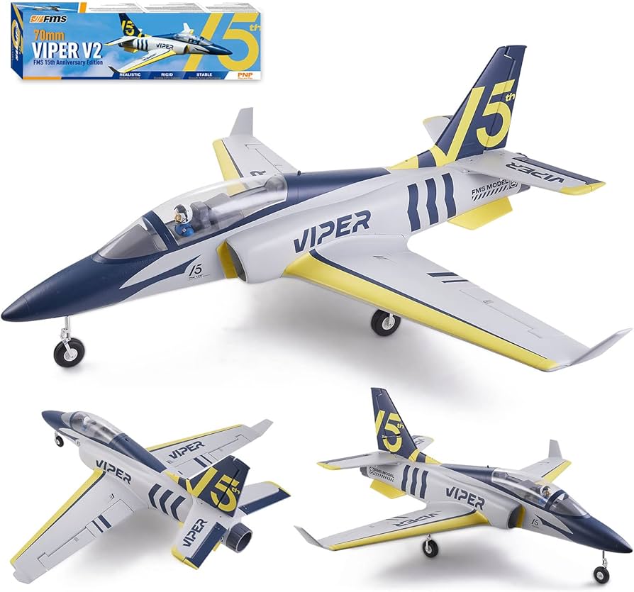 Amazon.co.jp: Fms Rc Jets 70mm バイパー V2 EDF ネイビーブルー rc