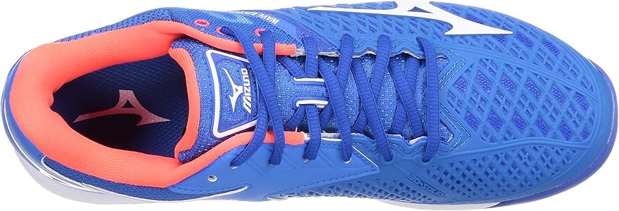 Amazon | [ミズノ] テニスシューズ ウエーブエクシード 4 OC ブルー