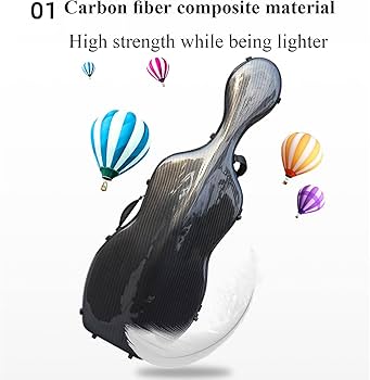 Amazon.co.jp: SHOUCAN チェロケース 4/4 フルサイズ カーボン