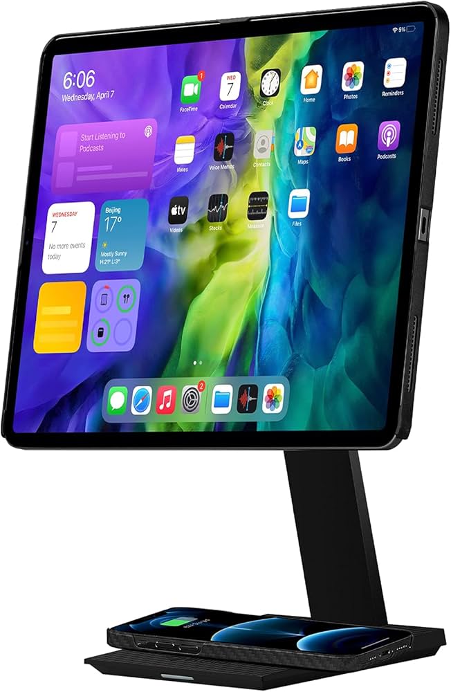 Pitaka MagEZ Stand iPad Holder Stand with 15W Wireless Charging