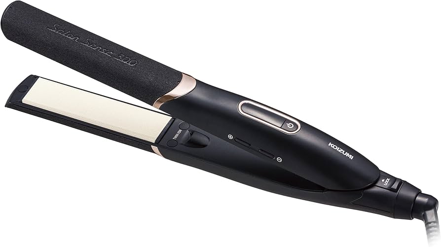 Amazon | コイズミ ヘアアイロン ストレート ツインマイナスイオン