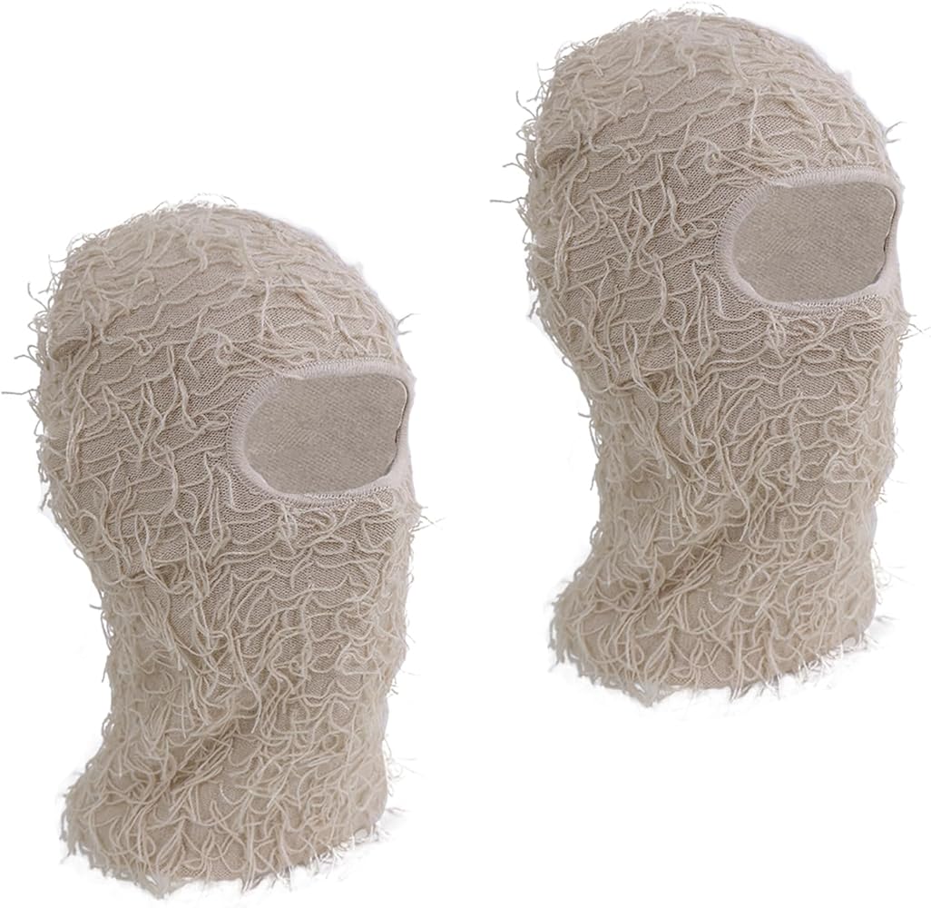 TFTSR 2 Pack Distressed Balaclava Ski Masks for Men,Shiesty