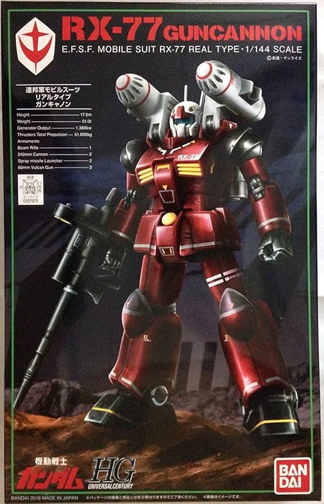 Amazon.co.jp: バンダイ HGUC 1/144 ガンキャノン 21stCENTURY REAL