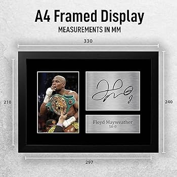 Amazon｜HWC Trading フロイド メイウェザー ギフト サイン入り A4