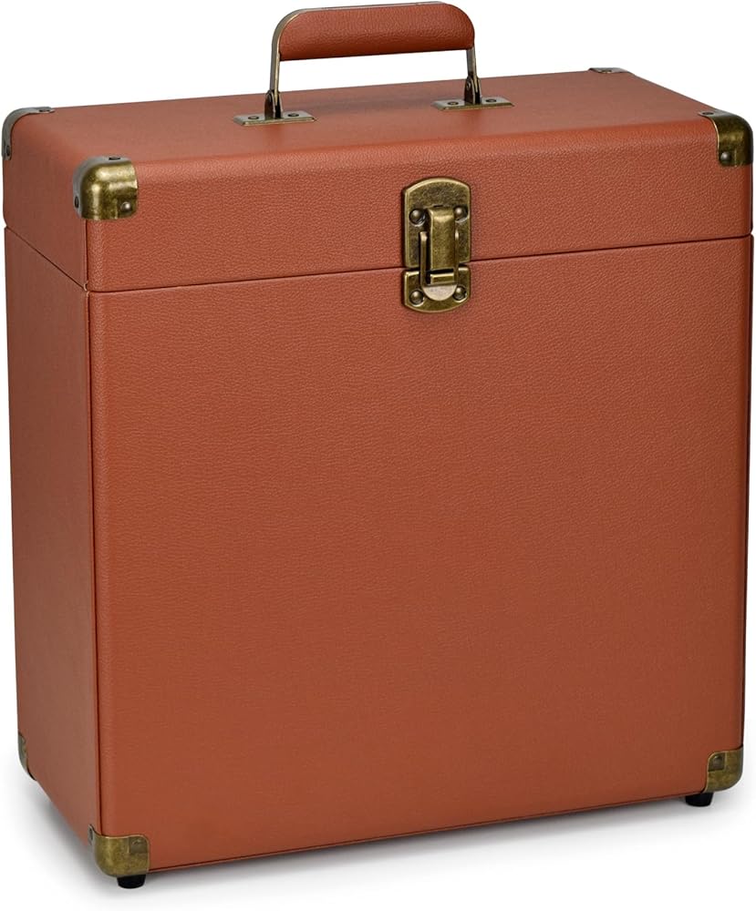 Amazon.co.jp: LoopTone レトロビニールレコードストレージキャリー