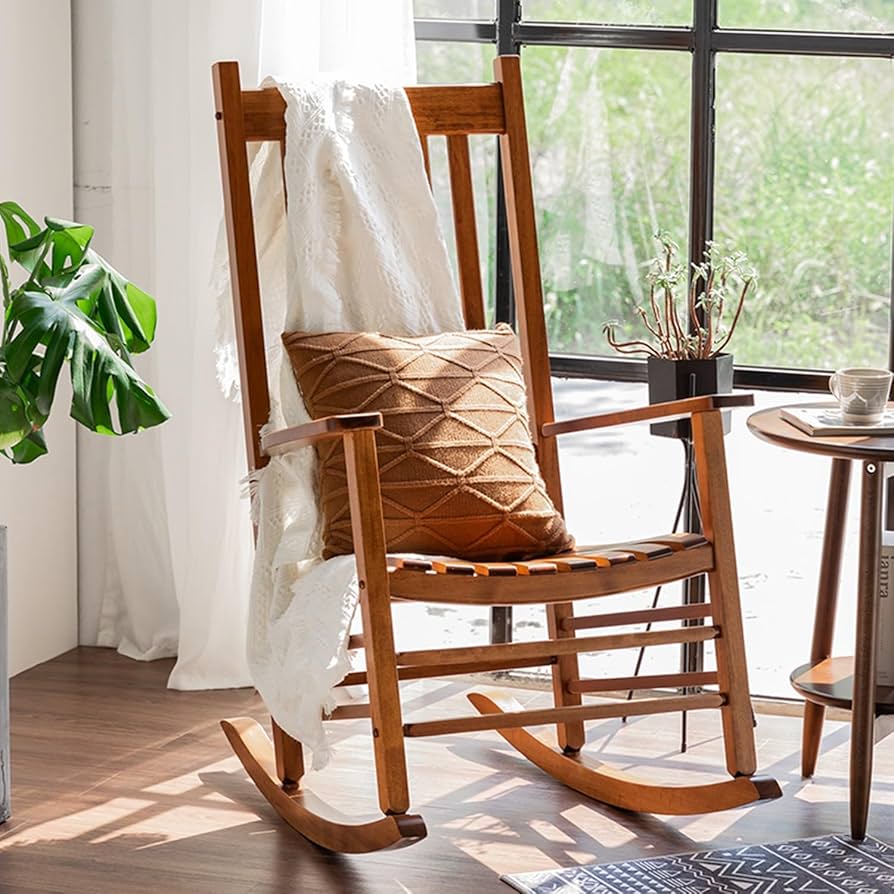 Amazon｜ロッキングチェア 木製ロッキングチェア リクライニングチェア