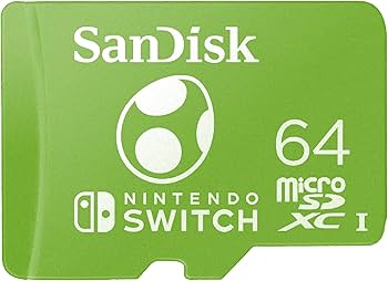 Amazon | SanDisk 64GB microSDXC Card Licensed for Nintendo Switch