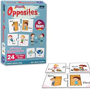 Buy BOOKFORD 48Pcs Opposites Match and Pair Jigsaw Puzzle for Kids