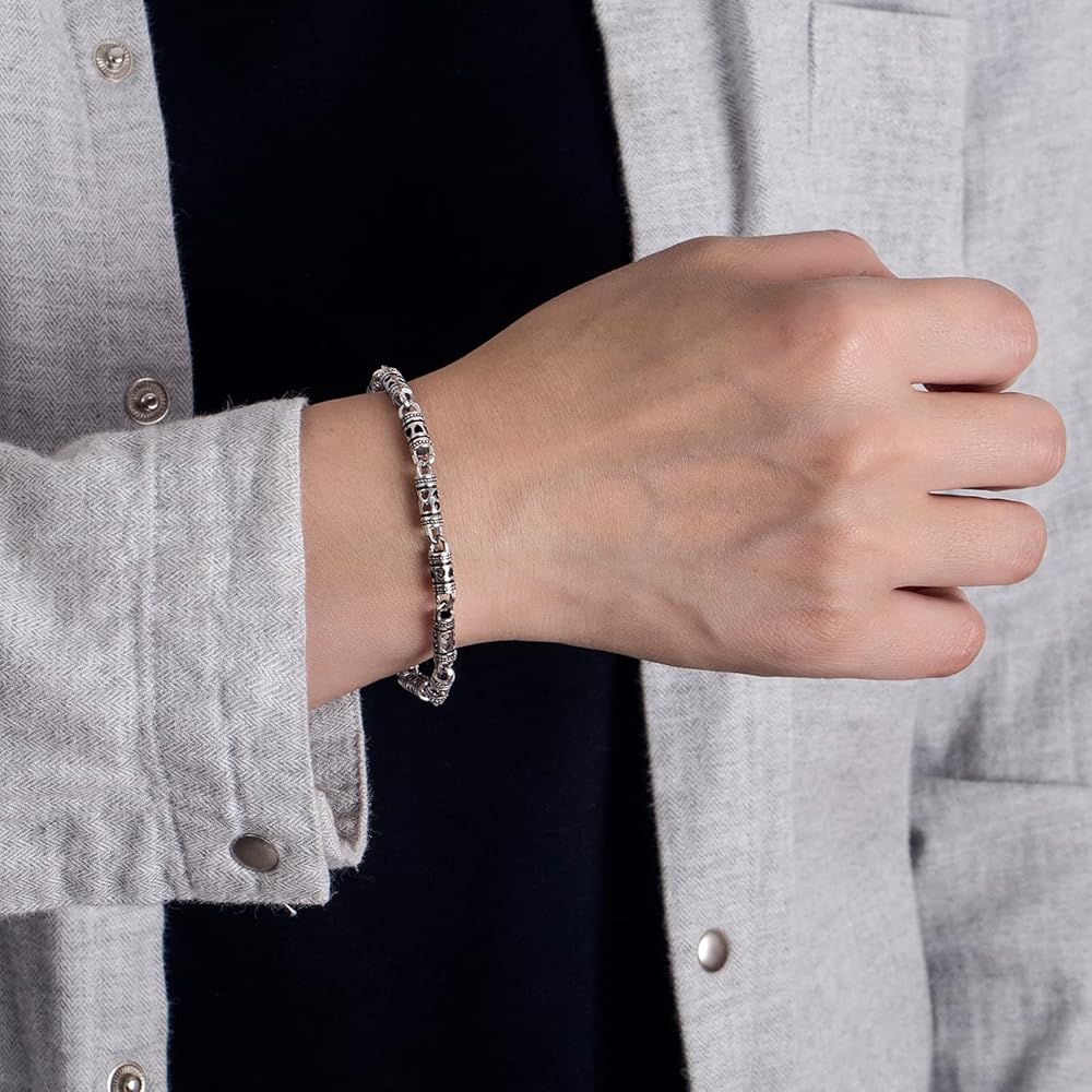 Amazon | H&Beautimer純正925スターリングシルバーブレスレット-0.18