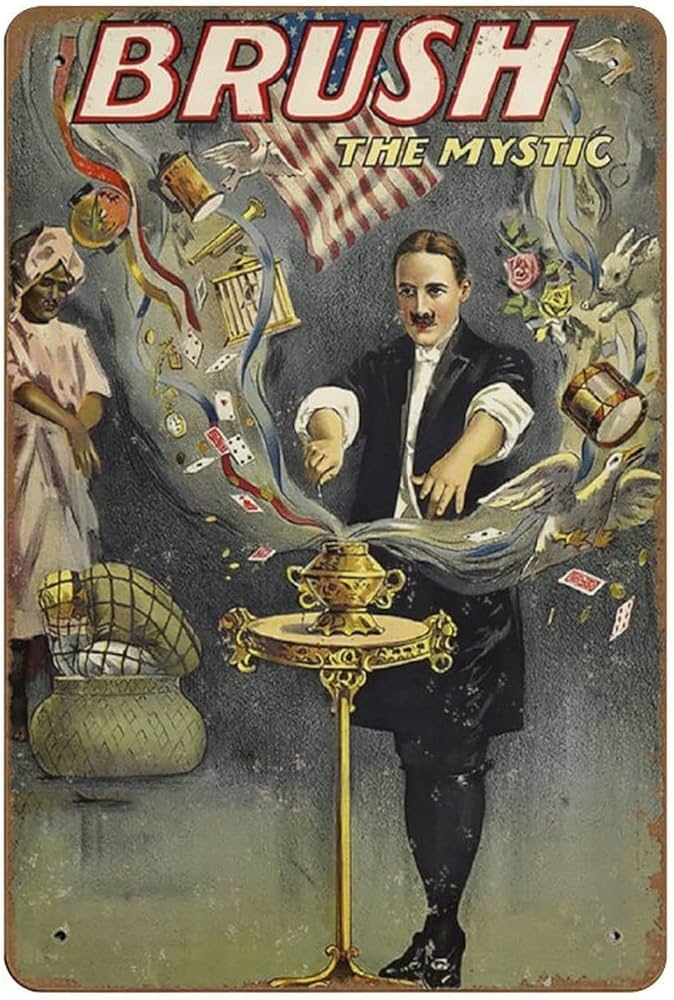 Amazon | ブラシ1912ヴィンテージスタイルマジックポスタークラシック