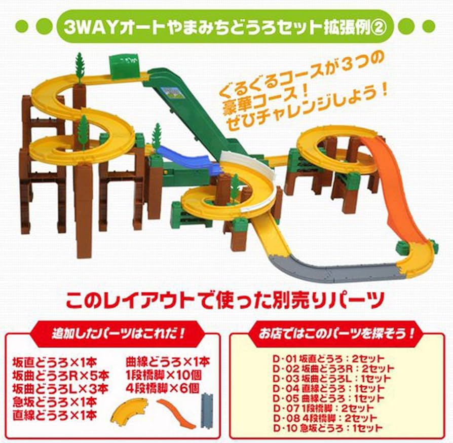Amazon | トミカ トミカシステム 3WAY オートやまみちどうろセット