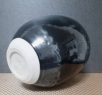 Amazon.co.jp: 日展作家 名工 加藤敬也作 黒釉彩 花瓶 共箱 作歴書