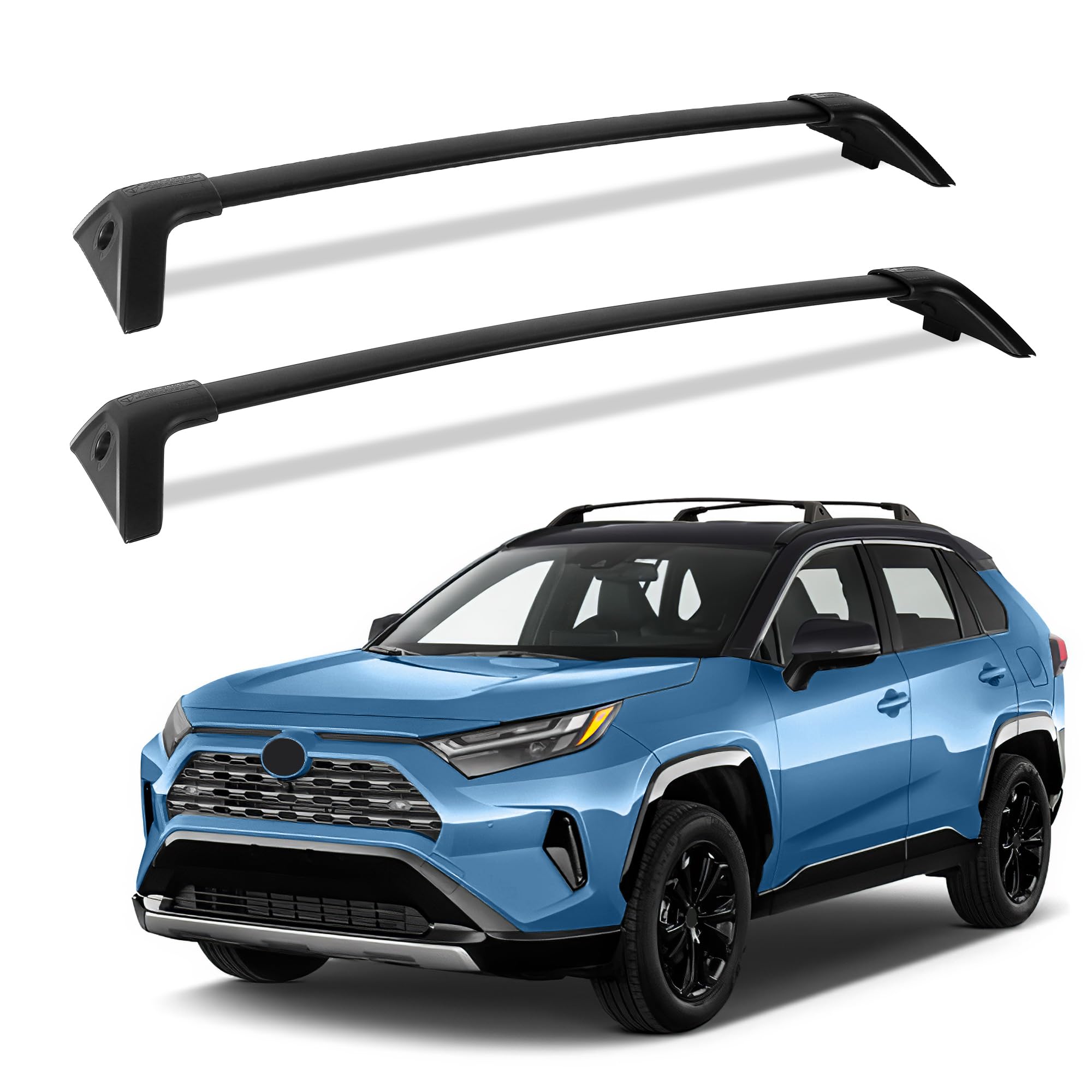 Amazon.co.jp: 220ポンド ルーフラック クロスバー 2019-2025 RAV4 XLE