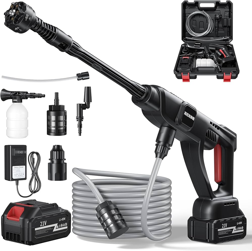 Amazon | 高圧洗浄機 コードレス 充電式【2025新登場強化版