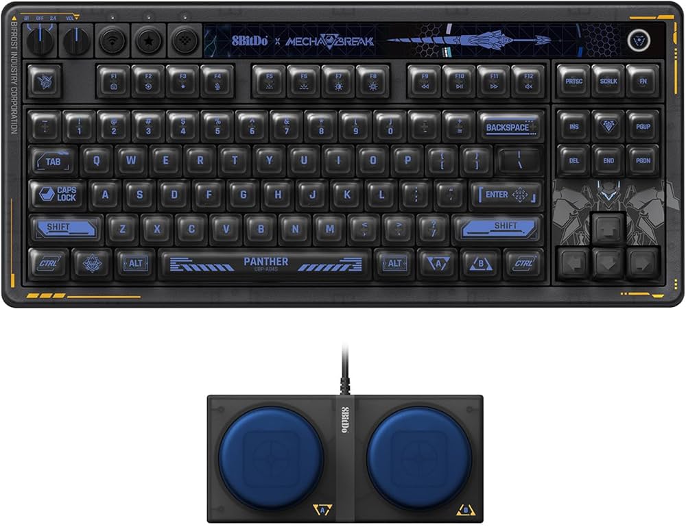 Amazon.com: 8BitDo Retro 87 Mechanical Keyboard with Hot-Swappable