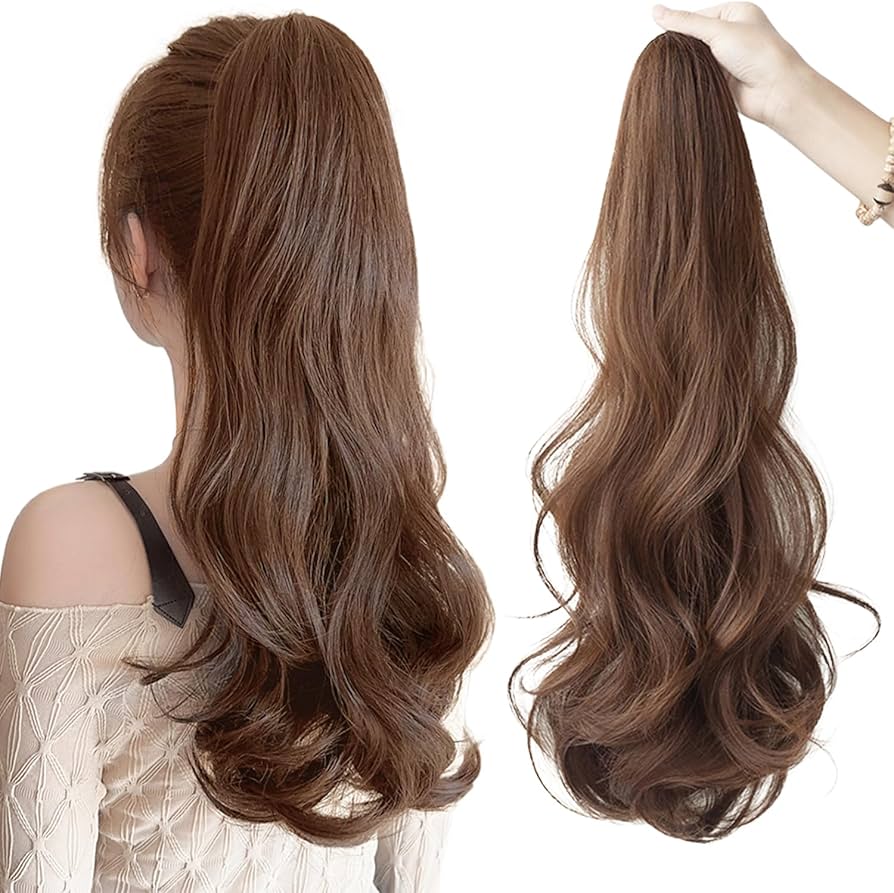 Amazon.co.jp: knnzkポニーテール エクステ クリップ ウィッグ ロング