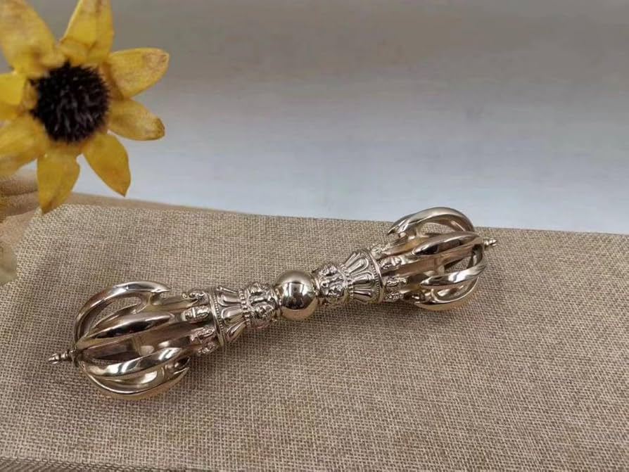 Amazon.co.jp: 修縁堂 密教法具 真言宗 法器 鬼面九鈷杵vajra21CM