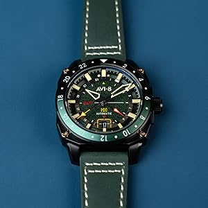 Amazon.com: AVI-8 Men's 44mm Hawker Hunter Atlas GMT Automatic