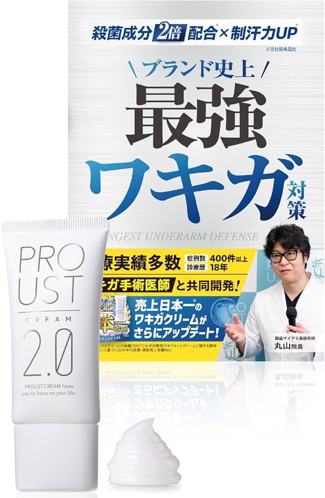 Amazon.co.jp: プルーストクリーム2【公式】ワキガ担当医共同開発