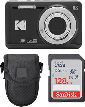 Amazon.com : Kodak PIXPRO FZ55 Digital Camera (Black) + Point
