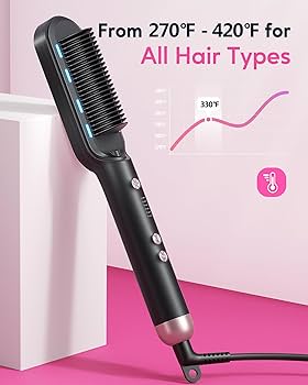 Amazon.com: Wavytalk Ionic Hair Straightener Brush and 5 in 1