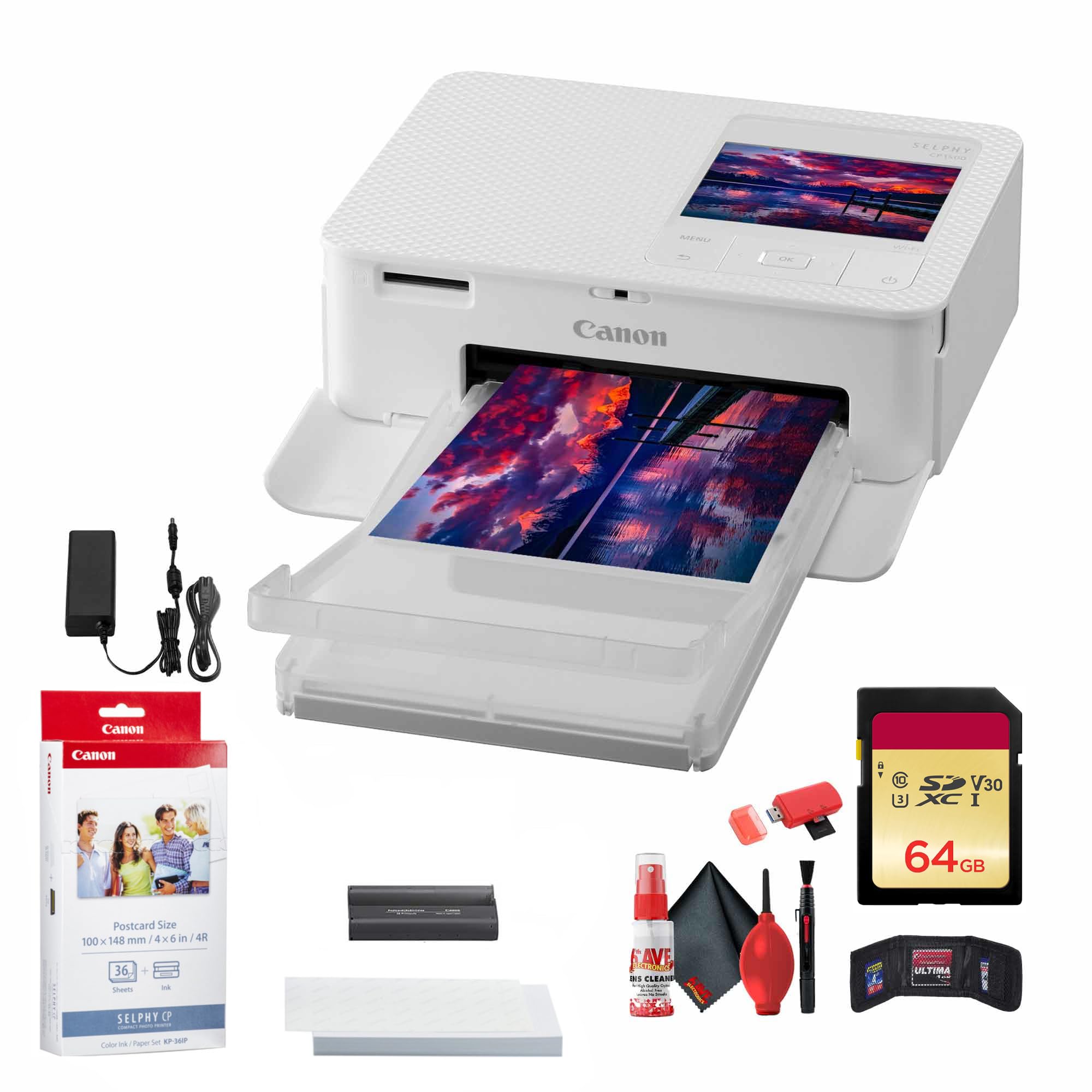 Amazon.com : Canon SELPHY CP1500 Compact Photo Printer (White