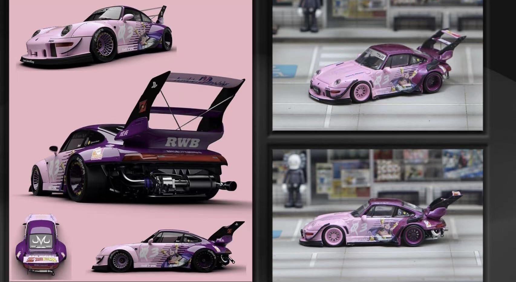 Amazon | 1/64 Street Weapon ポルシェ RWB 993 パープル [並行輸入品