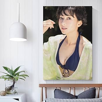 Amazon.co.jp: Generic 斉藤慶子写真ビキニ絵画ポスター 16x24inch
