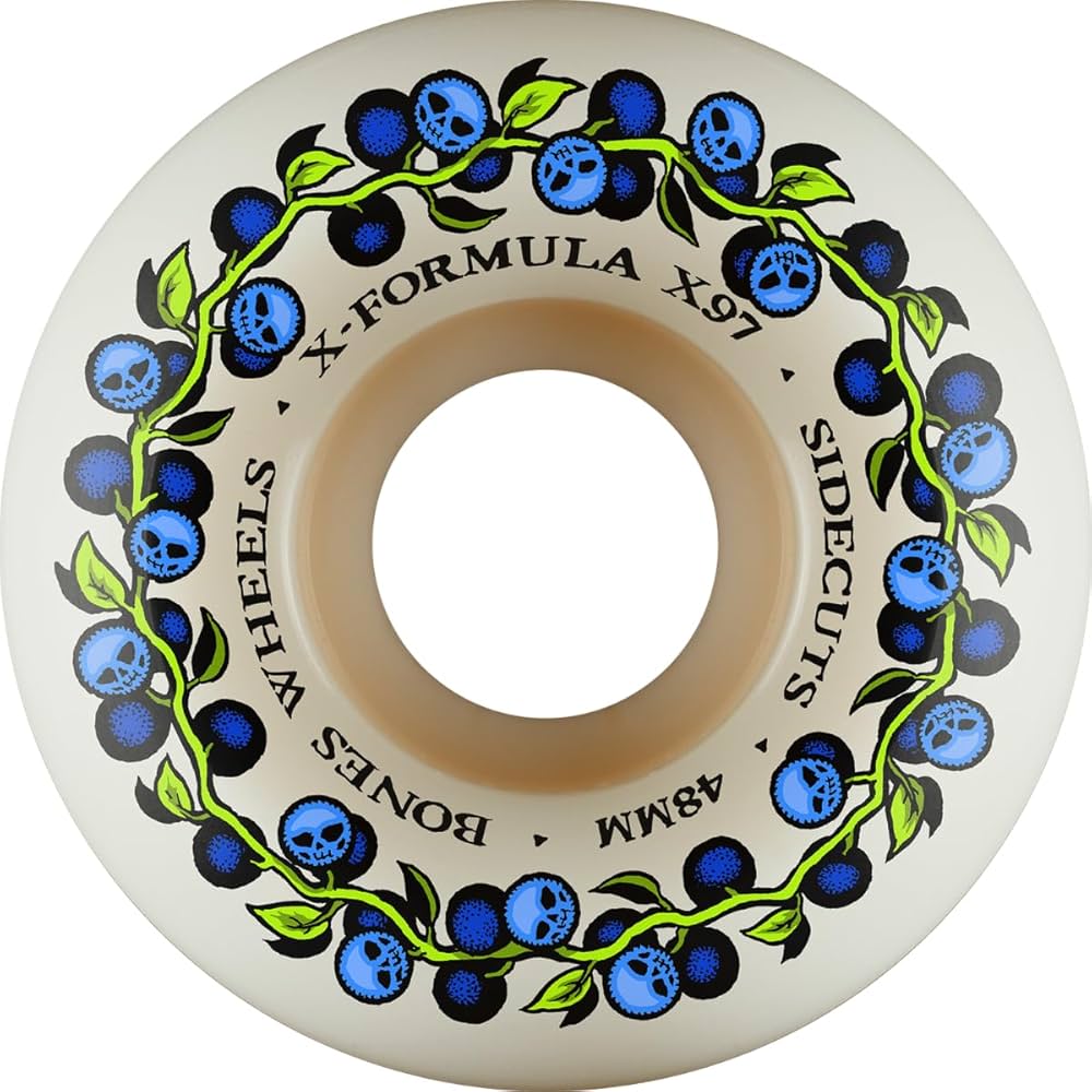 Amazon.com : Bones Wheels X-Formula Skull Berries Skateboard