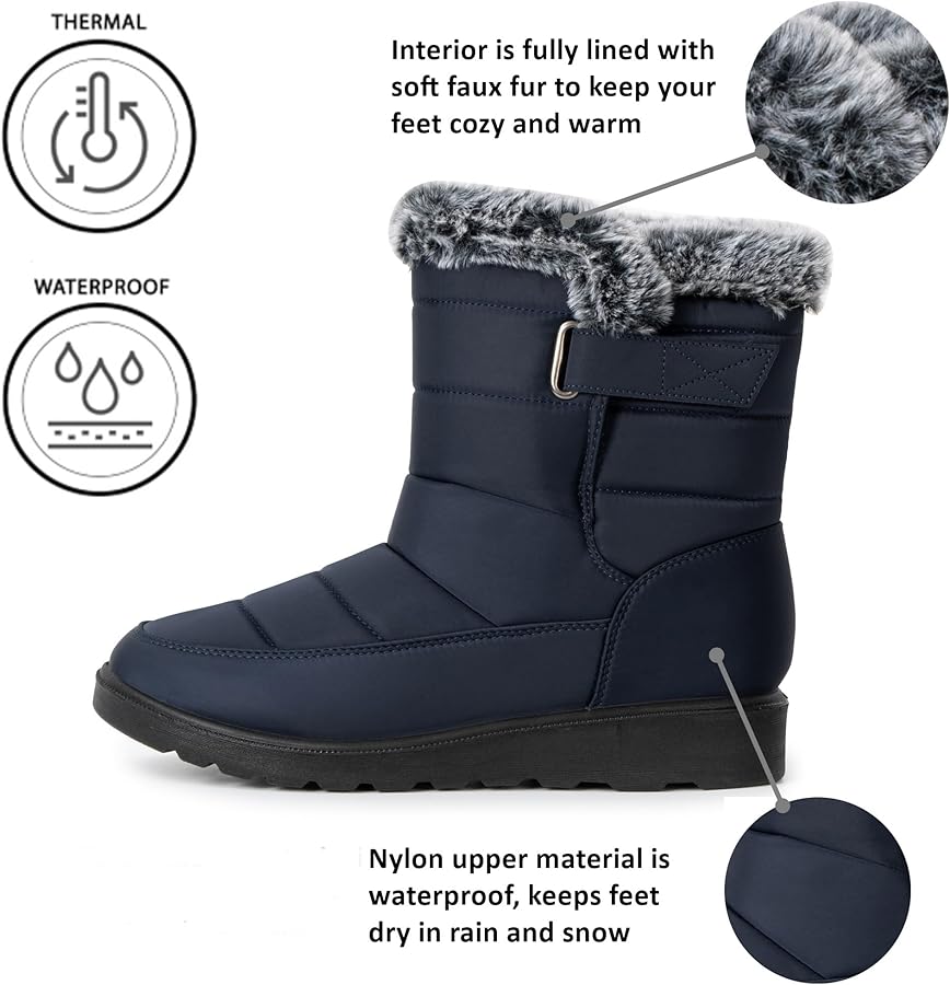 Amazon.com | Alpine Swiss Lexie Women's Snow Boots | Waterproof
