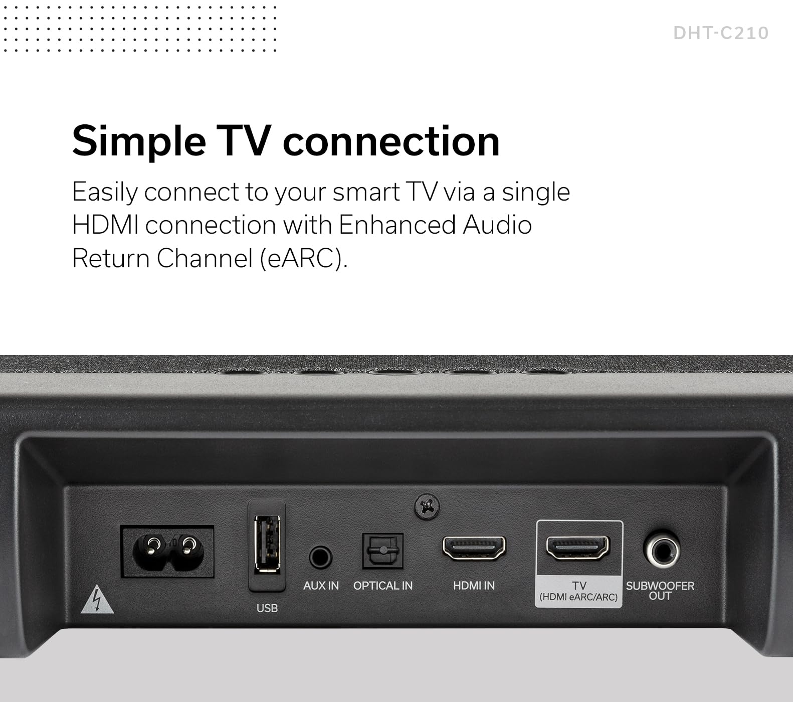 Amazon.com: Denon DHT-C210 Full-Range Dolby Atmos Sound bar with