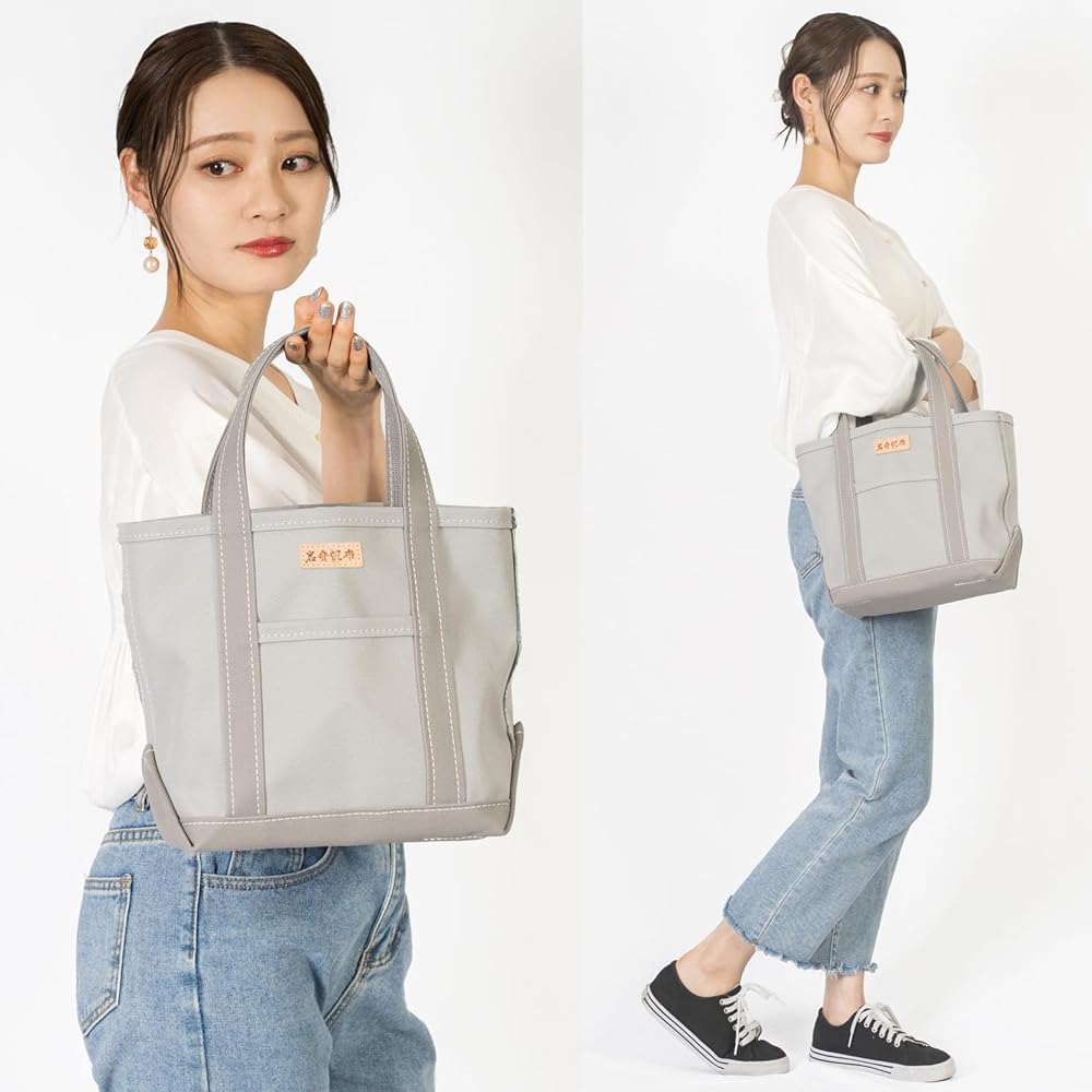 Amazon | 岩舟帆布 トートバッグ キャンバス バッグ レディース 小さめ