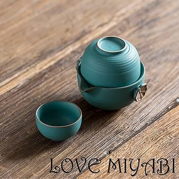 Amazon.co.jp: LOVE MIYABI トラベル用茶器セット 2人用 超コンパクト